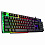 Клавиатура Sven KB-G8500, USB, прозрачный корпус, подсветка, черный