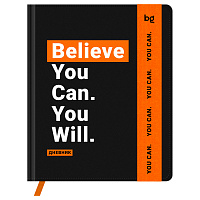 Дневник 1-11 кл. 48л. (твердый) BG "Motivation. You can", иск. кожа, печать, ляссе, на резинке
