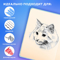 Скетчбук, слоновая кость 140г/м 130х210мм, 80л, софт-тач, резинка, BRAUBERG ART_CL, 3, 116469