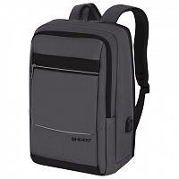 Рюкзак HEIKKI ELECT (ХЕЙКИ) универсальный, отделение для ноутбука,USB-порт,серый, 44х30х16см, 273863