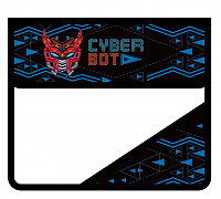 Папка для тетрадей клапан А5 2 отделения пластик Пчелка CYBER BOT с уголком  ПМ-А5-36