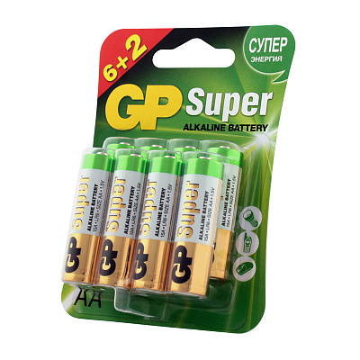 Батарейка GP Super AA (LR6) 15A алкалиновая, BC8