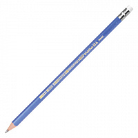 Карандаш чернографитный BIC, 1 шт., "Evolution Triangle", HB, трехгранный, с резинкой, корпус синий, заточенный, 964849