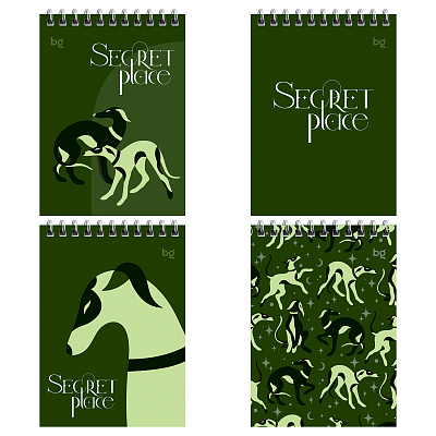 Блокнот А6 60л. на гребне BG "Secret place"