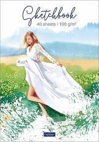 Блокнот SKETCHPad А5 40 листов Hatber Красота Мгновения отрывная склейка 100 г/м2 жёсткая подложка  40-077261