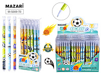 Ручка Пиши-Стирай гелевая Mazari SPORTS игла 0,38 мм синяя  M-5849-70
