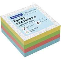 Самоклеящийся блок OfficeSpace, 51*51мм, 400л., 4 пастельных цвета