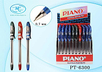 Ручка шариковая PIANO 0,7 мм чернила на масляной основе в коробке 3 цвета  PT-6300