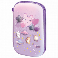 Пенал BRAUBERG KIDS большой удобный с откидной планкой, EVA, 22х15х4см, Dreamy clouds, 273507