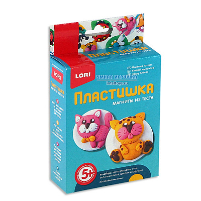 Пластишка Магниты из теста Весёлые котики LORI