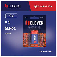 Батарейка Eleven MN1604 (6LR61) Крона, алкалиновая, BC1