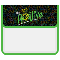 Папка для тетрадей 1 отделение, ArtSpace "Positive smile", А5, пластик, на липучке