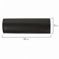 Мешки для мусора 240л, черные в рулоне 10 шт, ПВД 30мкм, 90x130 см, ЛЮБАША эконом