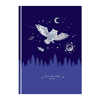 Записная книжка А5 80л. BG "Немного волшебства", soft-touch ламинация, тиснение голографической фольгой, блок в точку
