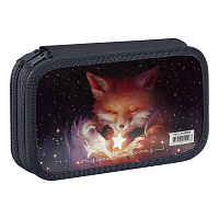 Пенал 2 отделения, 190*110 ArtSpace "The Magic Fox", ламинированный картон, фольга