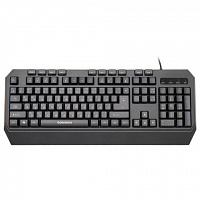 Клавиатура проводная SONNEN KB-7700, USB, 104 клавиши + 10 программируемых клавиш, RGB, черная, 513512