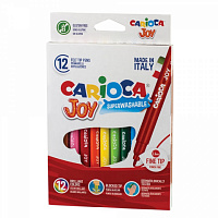 Фломастеры CARIOCA JOY набор 12 цветов суперсмываемые  40614