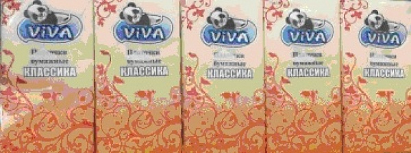 Платочки бумажные VIVA 2-сл Классические П-000003