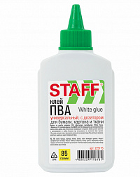 Клей ПВА STAFF EVERYDAY, 85 г, с дозатором, 225175