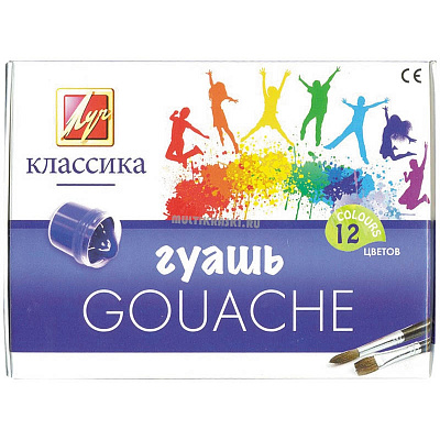 Гуашь Луч Классика 12 цветов 20 мл  19С1277-08