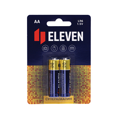Батарейка Eleven SUPER AA (LR6) алкалиновая, BC2