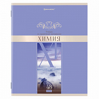 Тетрадь предметная "DELIGHT" 48 л., обложка картон, ХИМИЯ, клетка, BRAUBERG, 404579
