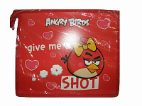 Папка для тетрадей на молнии А5 1 отделение пластик Hatber Angry Birds