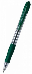 Ручка шариковая автомат PILOT Super Grip 0.7 мм зеленая  BPGP-10R-F-G