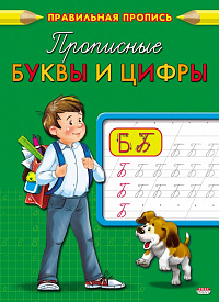 Пропись A5 Проф-Пресс Каллиграфическая Прописные буквы и цифры