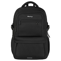Рюкзак Berlingo City "Deep black" 45*31*14см, 2 отделения, 5 карманов, отделение для ноутбука, эргономичная спинка