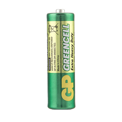 Батарейка GP Greencell AA (R6) 15S солевая, BL4