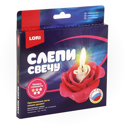 Слепи Свечу Нежная роза LORI  пзс002