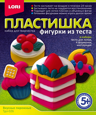 Фигурки из теста Вкусные пирожные LORI