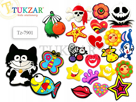 Магнит резиновый фигурный TUKZAR mix  TZ 7901