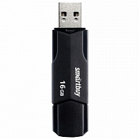 Флеш-диск 16 GB SMARTBUY Clue USB 2.0, черный, SB16GBCLU-K