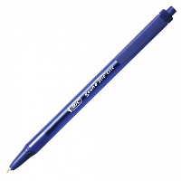 Ручка шариковая автоматическая BIC "Round Stic Clic", СИНЯЯ, корпус тонированный синий, узел 1 мм, линия письма 0,32 мм, 926376